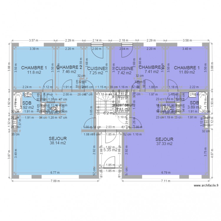 squaregille RDC 1   ROBIN. Plan de 0 pièce et 0 m2