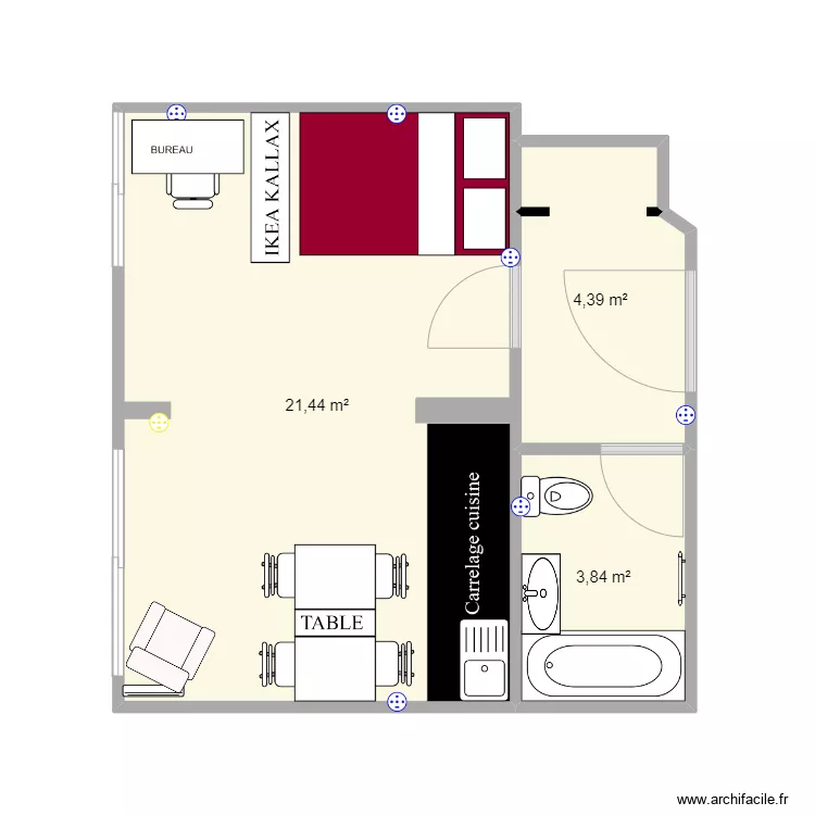 Studio Chlo&eacute;. Plan de 