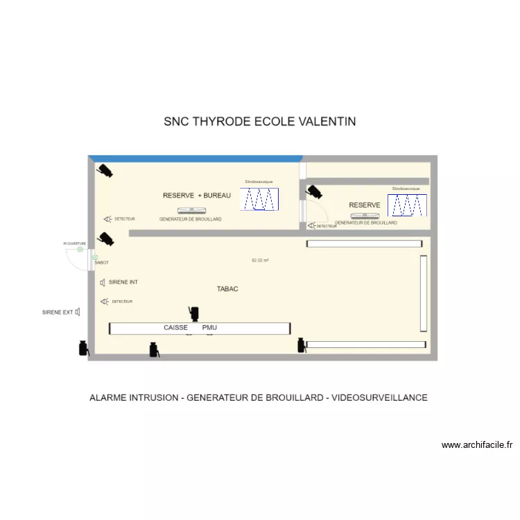 SNC THIRODE ECOLE VALENTIN. Plan de 
