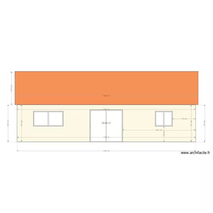 facade ouest 2. Plan de 