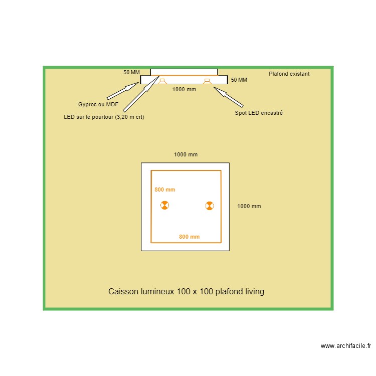 Plafond lumineux JURAMY. Plan de 0 pièce et 0 m2