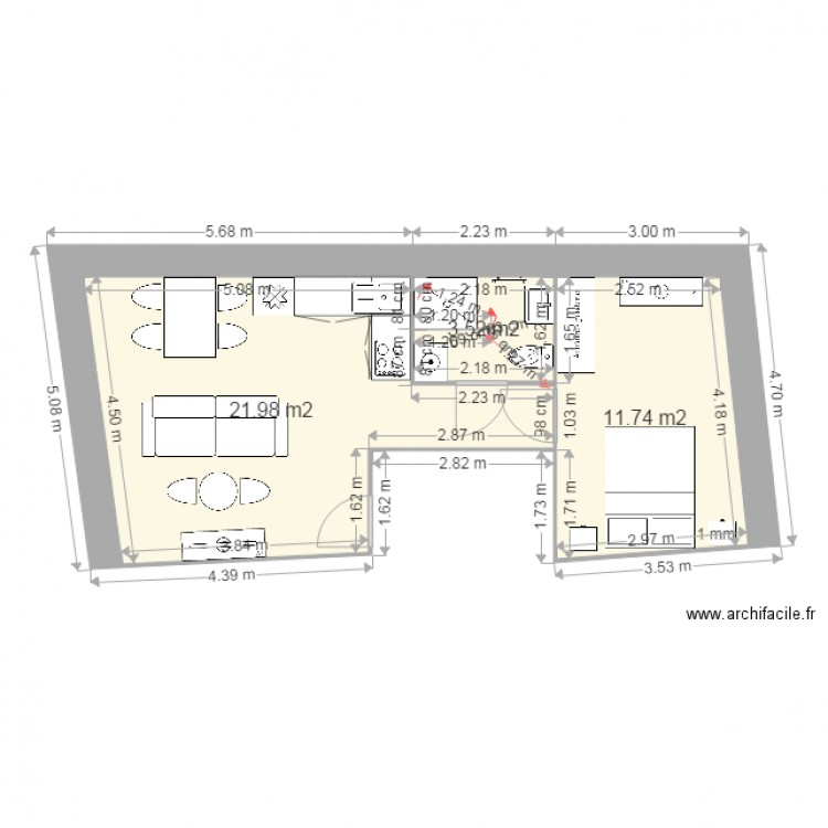 PLAN F1. Plan de 0 pièce et 0 m2