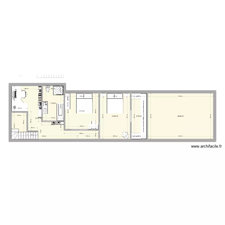 plans duplex et love room. Plan de 