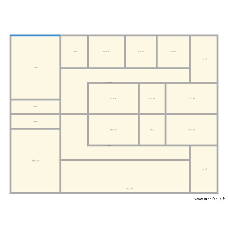 com. Plan de 0 pièce et 0 m2