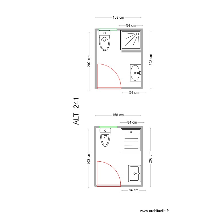 ELISENDA SIMO. Plan de 1 pièce et 3 m2