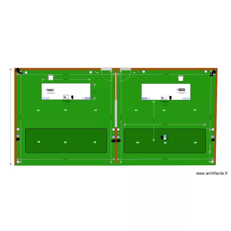 studios techno GN. Plan de 