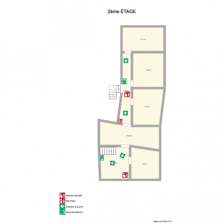 Plan Incendie Escargot. Plan de 0 pièce et 0 m2