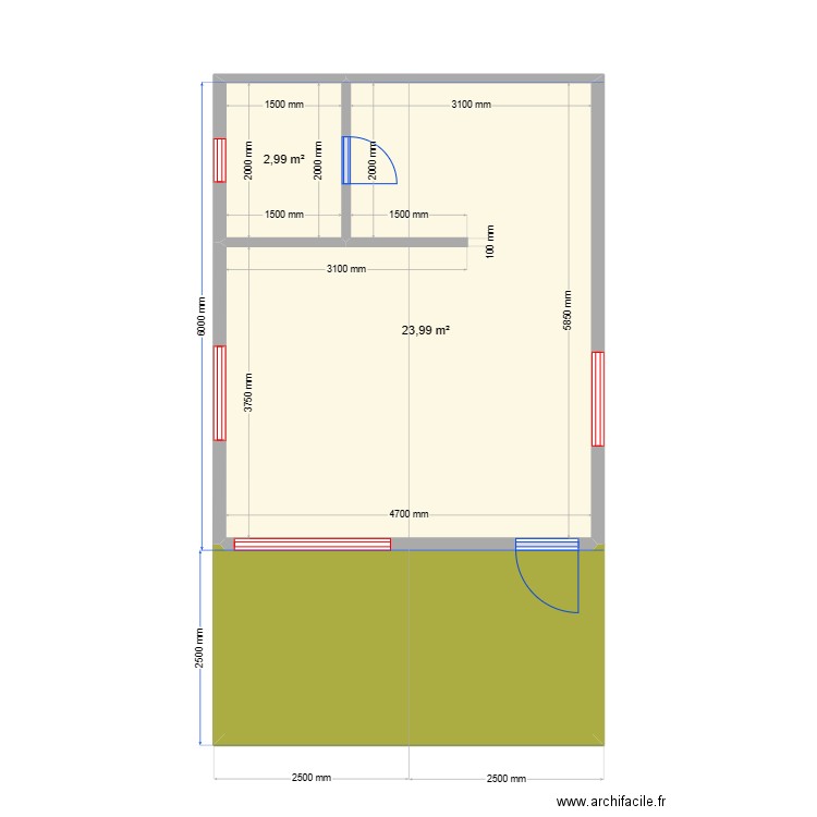 Мага 1 дом. Plan de 0 pièce et 0 m2