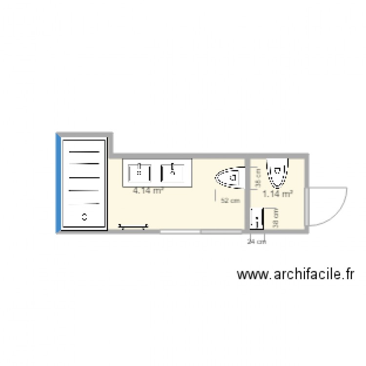 SDB WC 29 Promenade 2. Plan de 0 pièce et 0 m2
