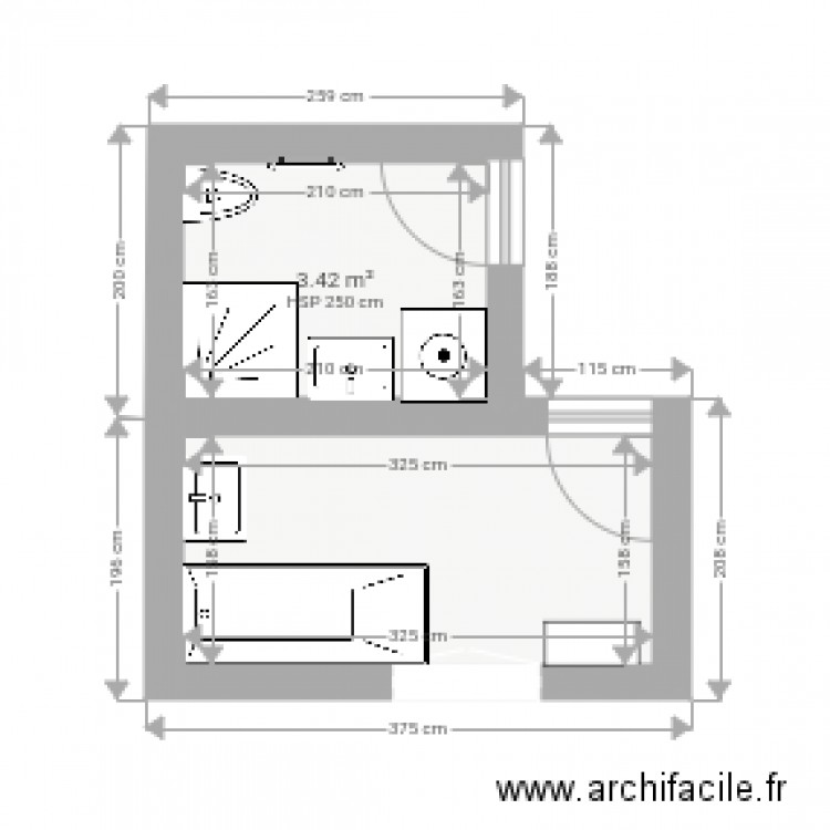 Sdb 072017. Plan de 0 pièce et 0 m2