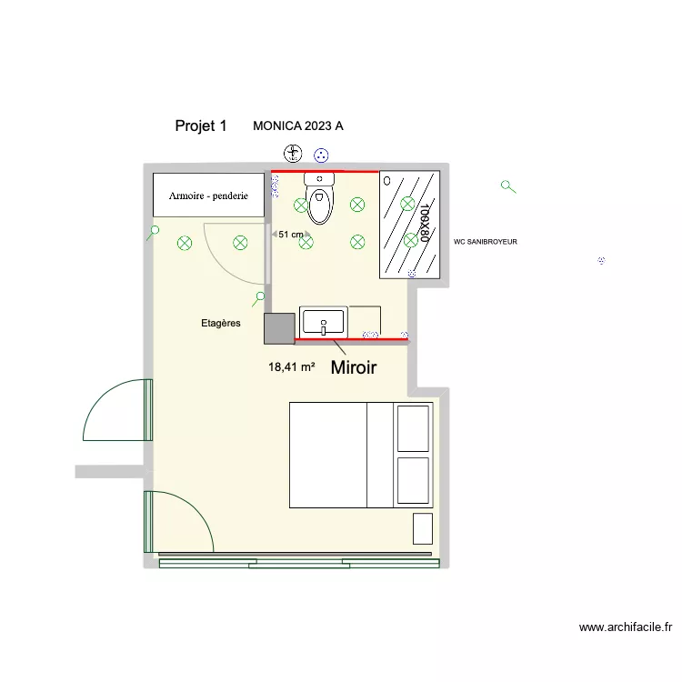 Projet Chambre Plan 2023 01 B. Plan de 