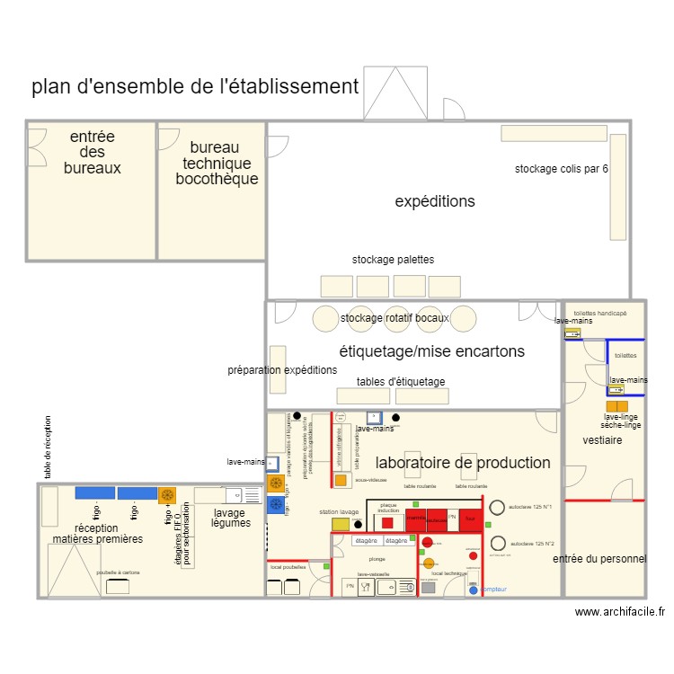 plan ensemble disposition locaux et équipements 260319. Plan de 0 pièce et 0 m2