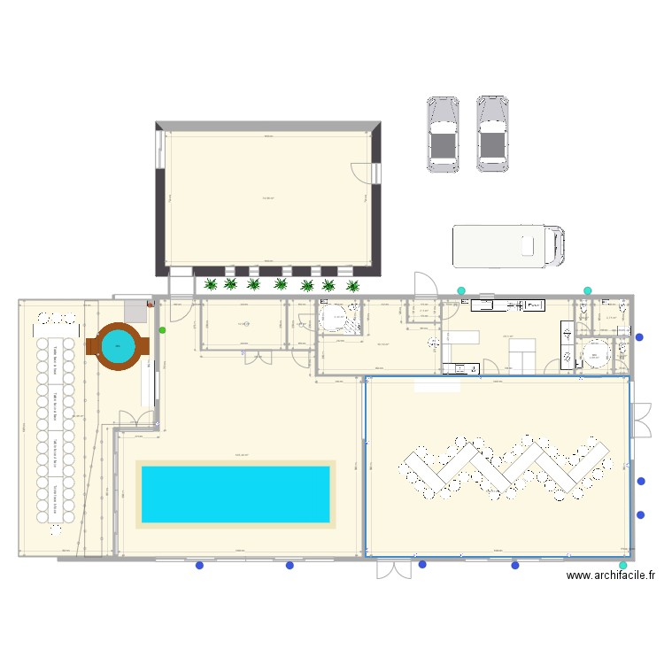 QUATRE PLUMES PLAN DE TABLE ALAIN. Plan de 0 pièce et 0 m2