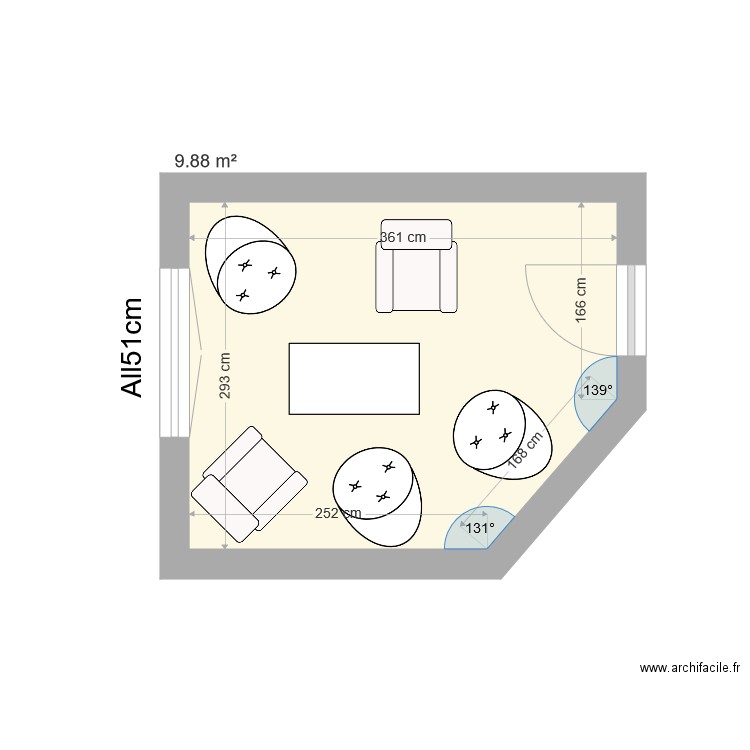 FR SALON. Plan de 0 pièce et 0 m2