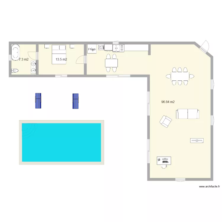 Maison La Laura. Plan de 