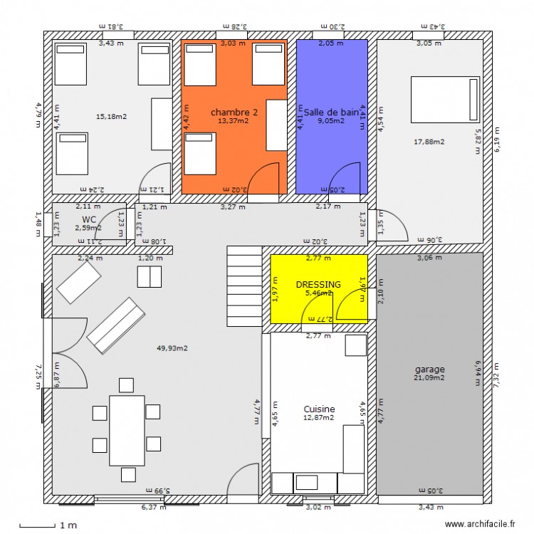 Benin maison. Plan de 0 pièce et 0 m2