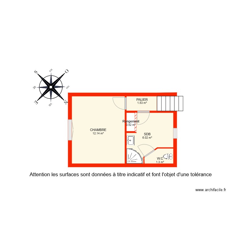 BI 6418 Etage 1 Rita. Plan de 0 pièce et 0 m2