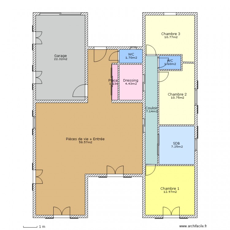 Maison surface. Plan de 0 pièce et 0 m2