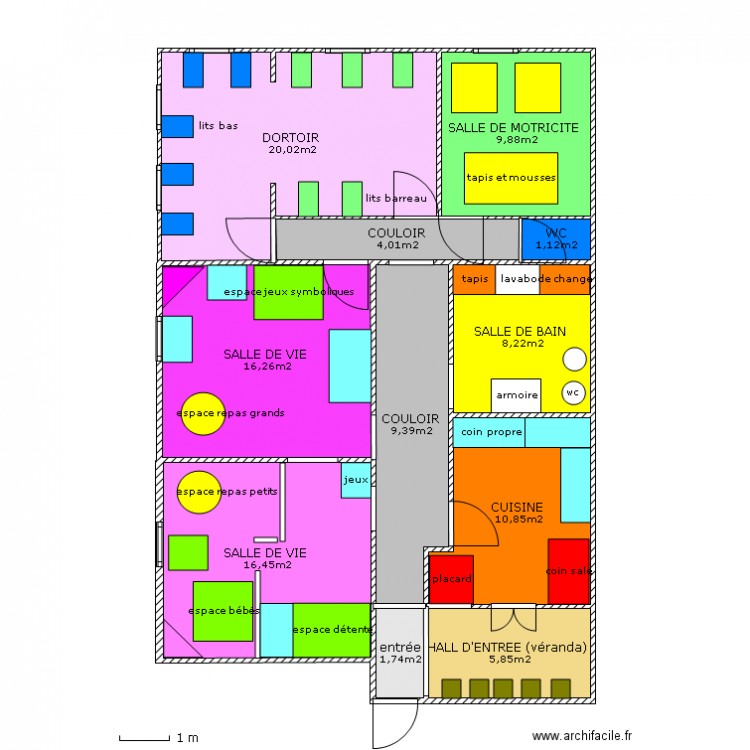 micro crèche 1 Plan dessiné par danielaben
