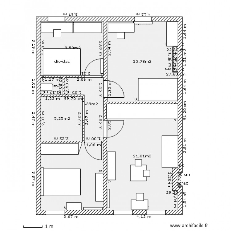 lacour_1et_cotes_futur. Plan de 0 pièce et 0 m2