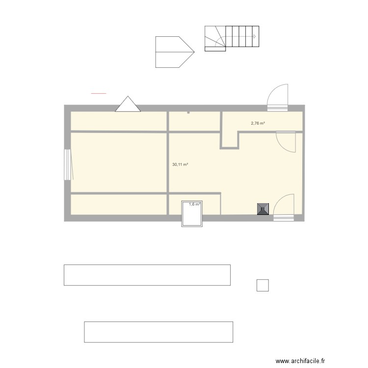 EXTENSION NORD ETAGE. Plan de 0 pièce et 0 m2