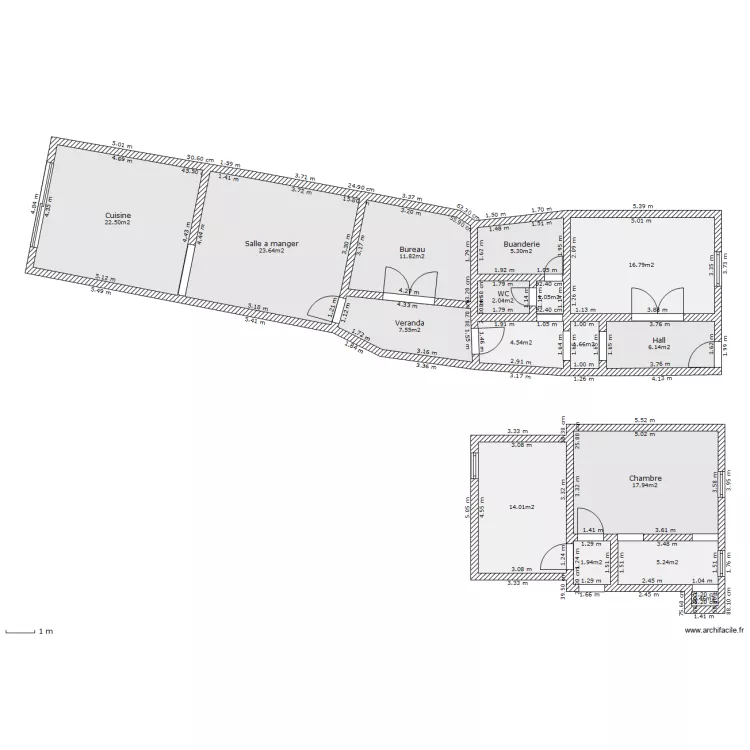 Maison Leval Vincent. Plan de 