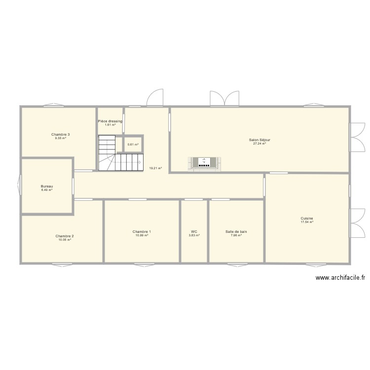 Maison140m2. Plan de 0 pièce et 0 m2