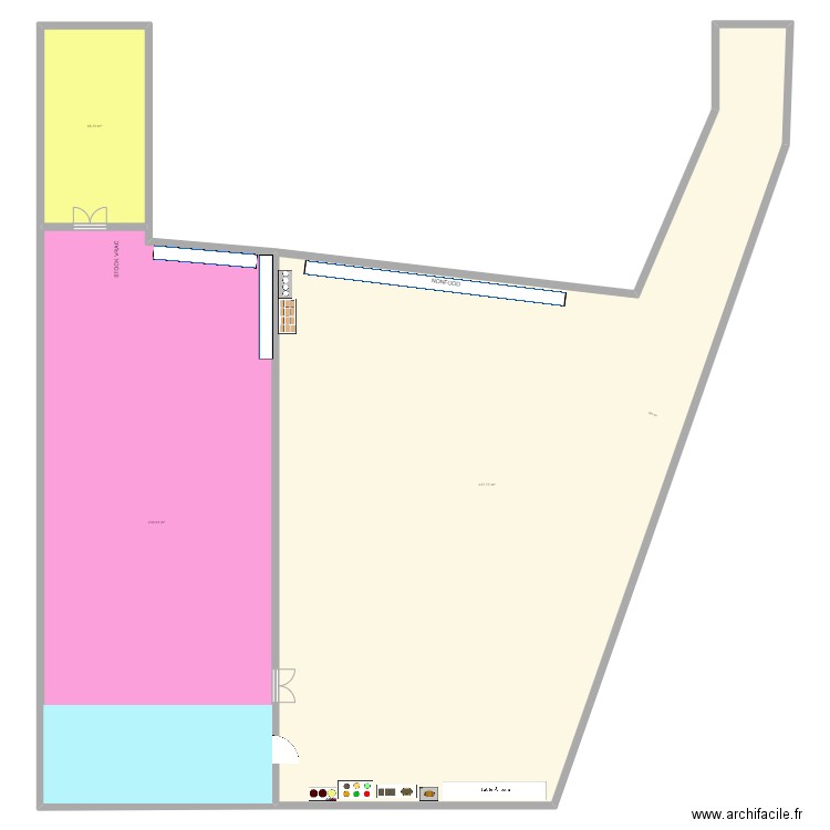 Auderghem - Louis. Plan de 3 pièces et 644 m2