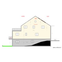 Profil OUEST rampe garage terrasse ouverte