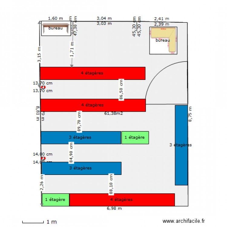 SAV 1 3.2 avec cotations. Plan de 0 pièce et 0 m2