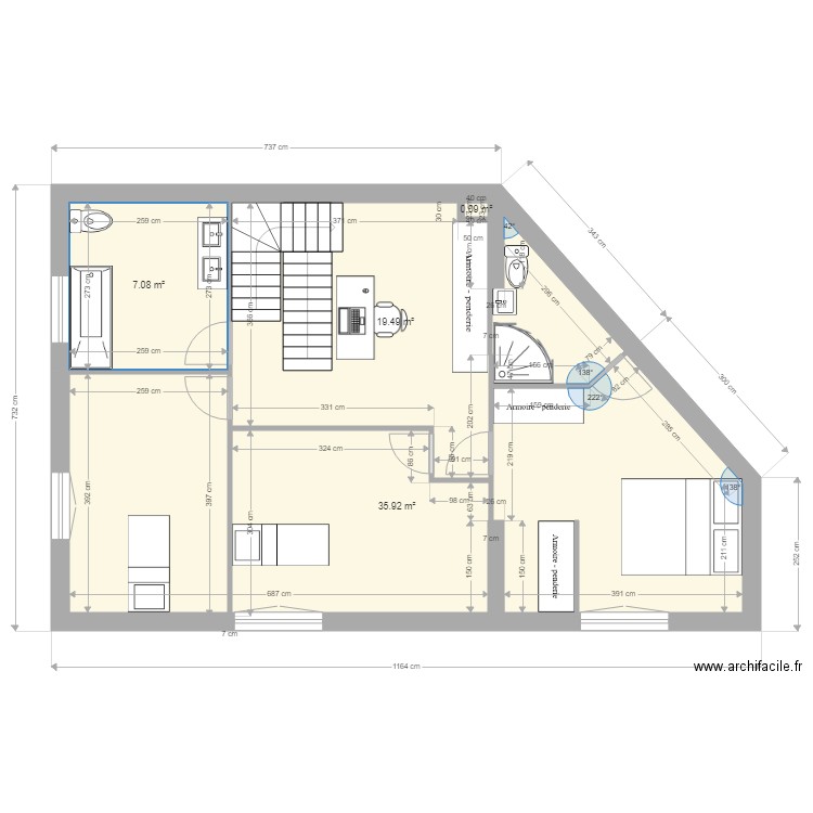 ETAGE 1 opt 4. Plan de 0 pièce et 0 m2