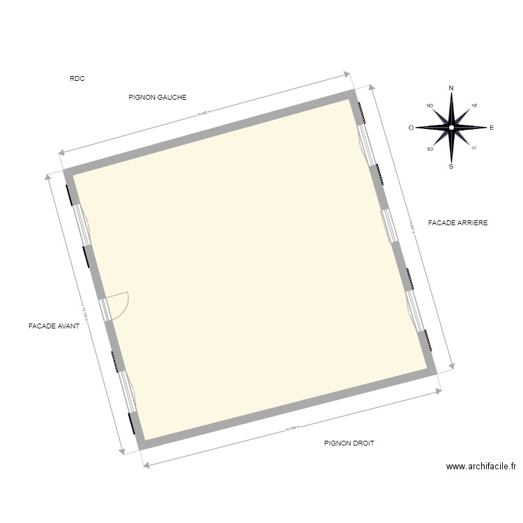 RDC ELFASSY ARIE. Plan de 0 pièce et 0 m2