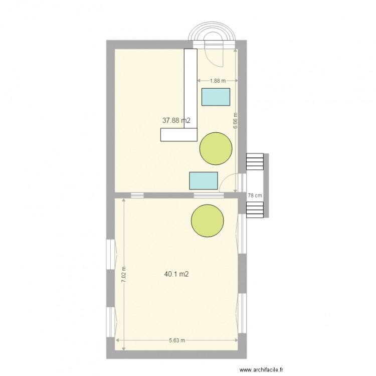 tabac Donnery  Circulations. Plan de 0 pièce et 0 m2