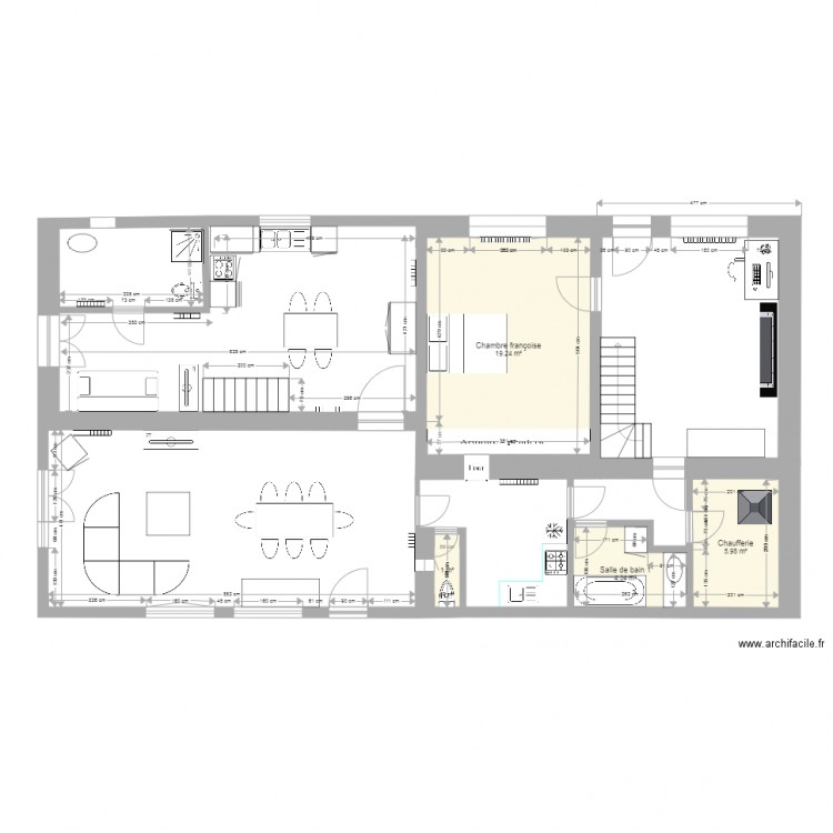 FOUESNANT23 sans SDB françoise. Plan de 0 pièce et 0 m2