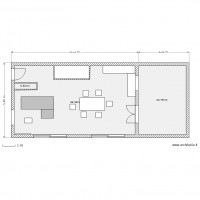 projet maison terrain largeur 10m RDC