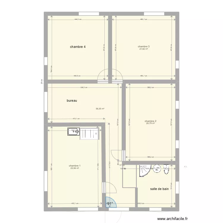 RDZ ET 1ER . Plan de 