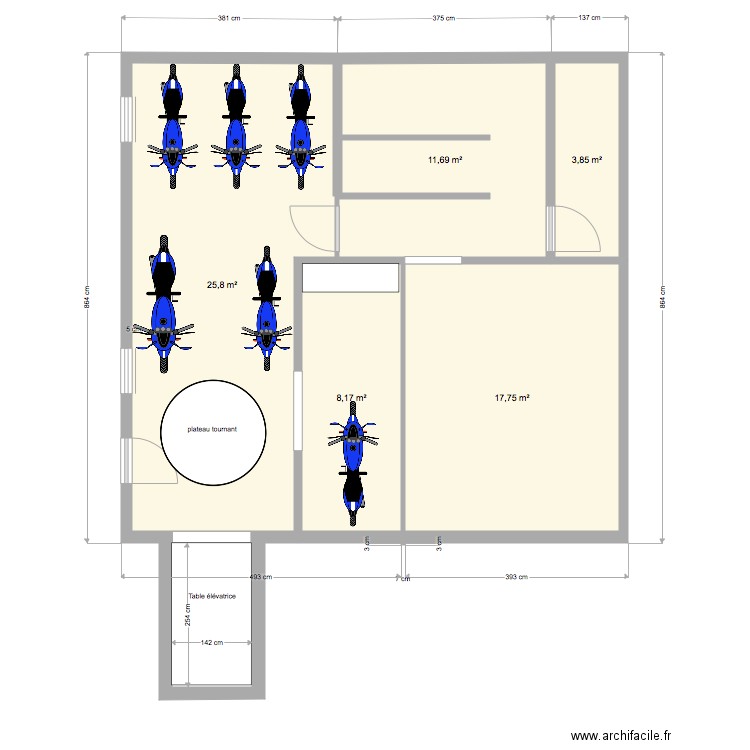 sous sol version 1. Plan de 0 pièce et 0 m2