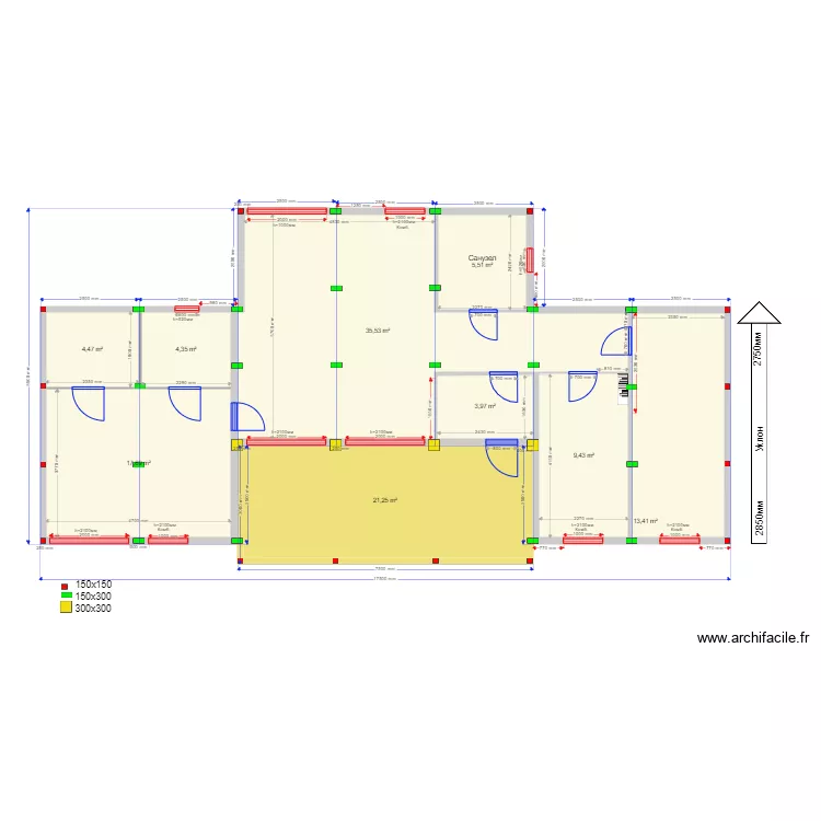 105 1 Andrew svai. Plan de 