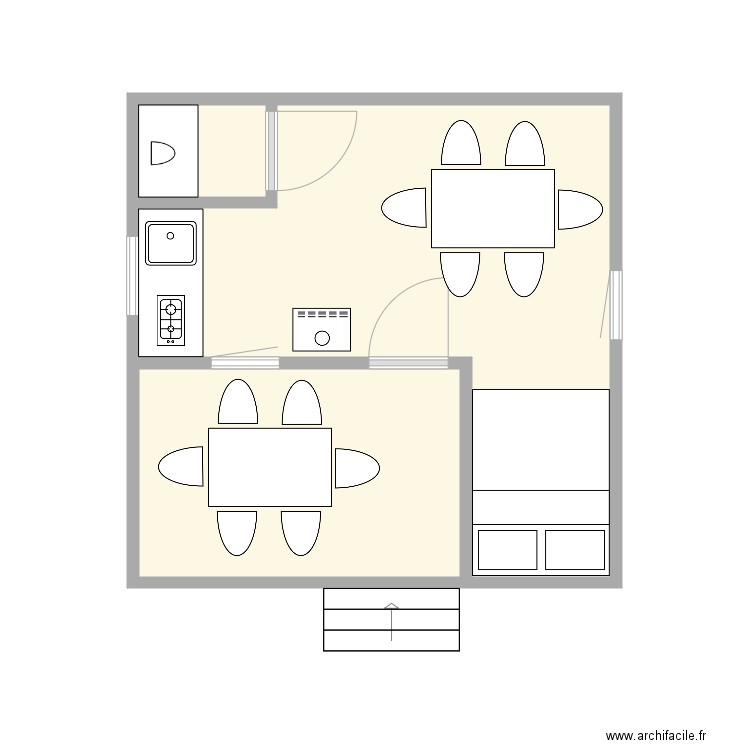 challet. Plan de 0 pièce et 0 m2