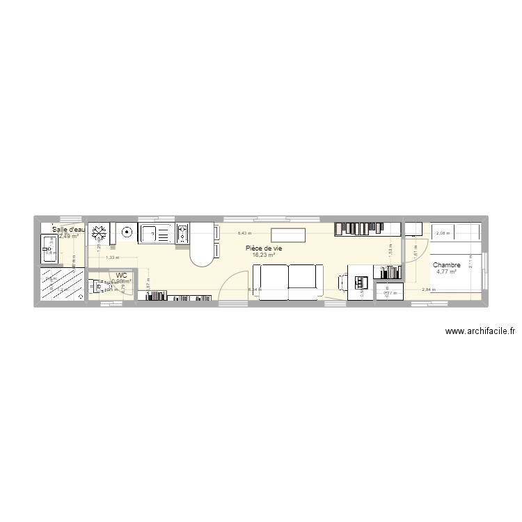 Container 40 feet nouvel essai 13. Plan de 0 pièce et 0 m2