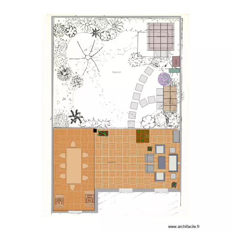 Jardin b. Plan de 