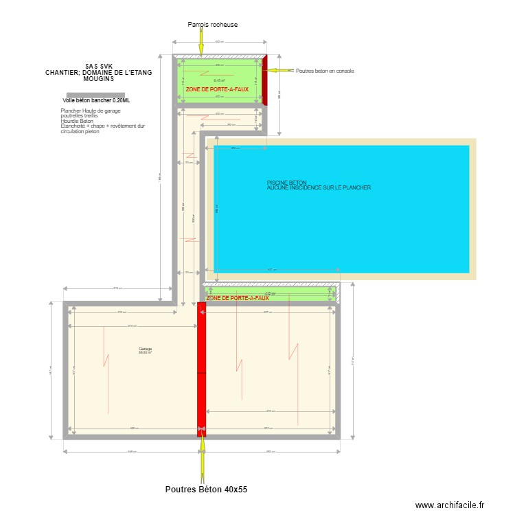 SVK MOUGINS. Plan de 3 pièces et 103 m2