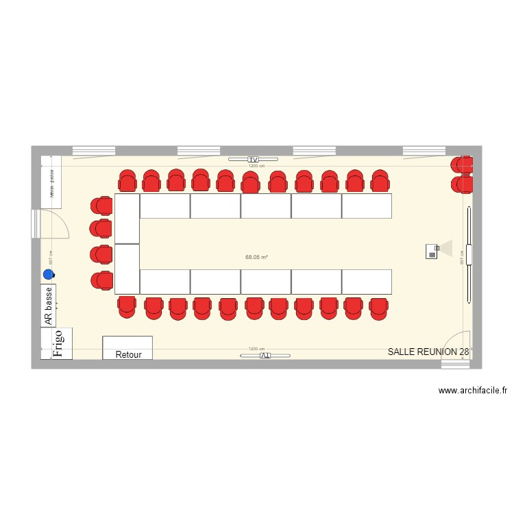 Salle réunion 28. Plan de 0 pièce et 0 m2