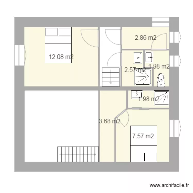 grange V10 1 er étage 10 avril. Plan de grange V10 1 er étage 10 avril. Plan de