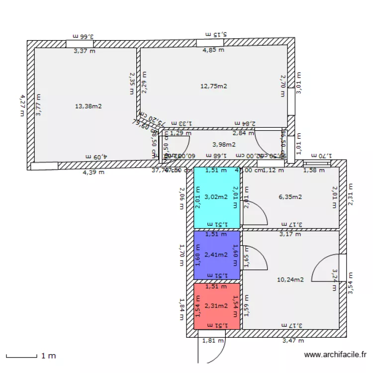 agrandissement maison 1. Plan de 
