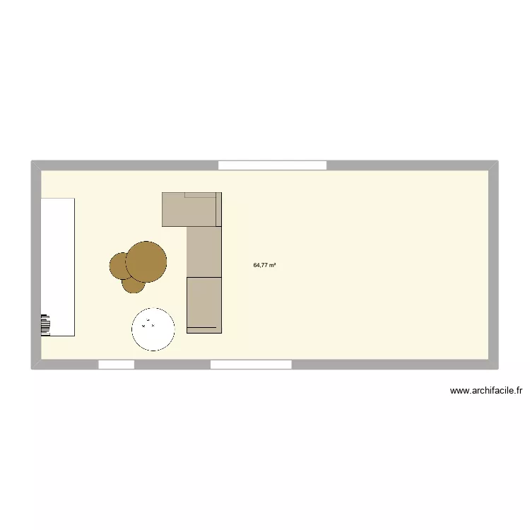 OLIVIA SALON. Plan de 