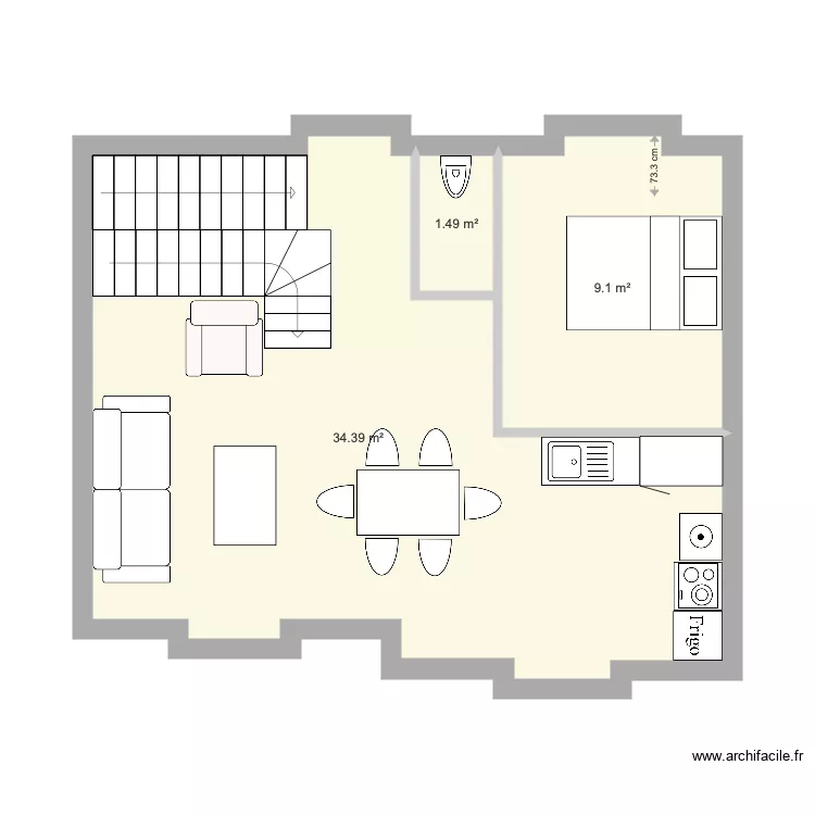 DALU R1 option duplex v2. Plan de 