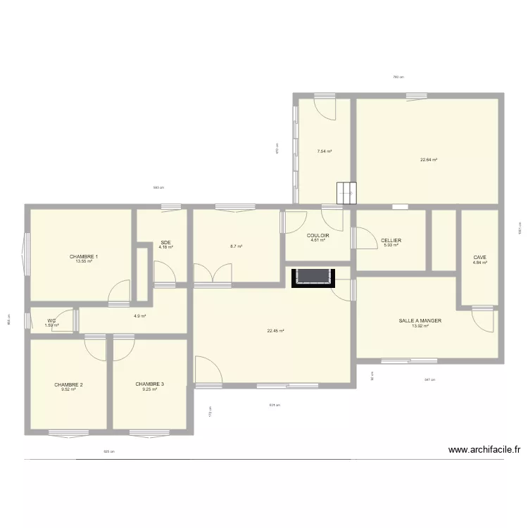 PLAN MAISON AVANT. Plan de 