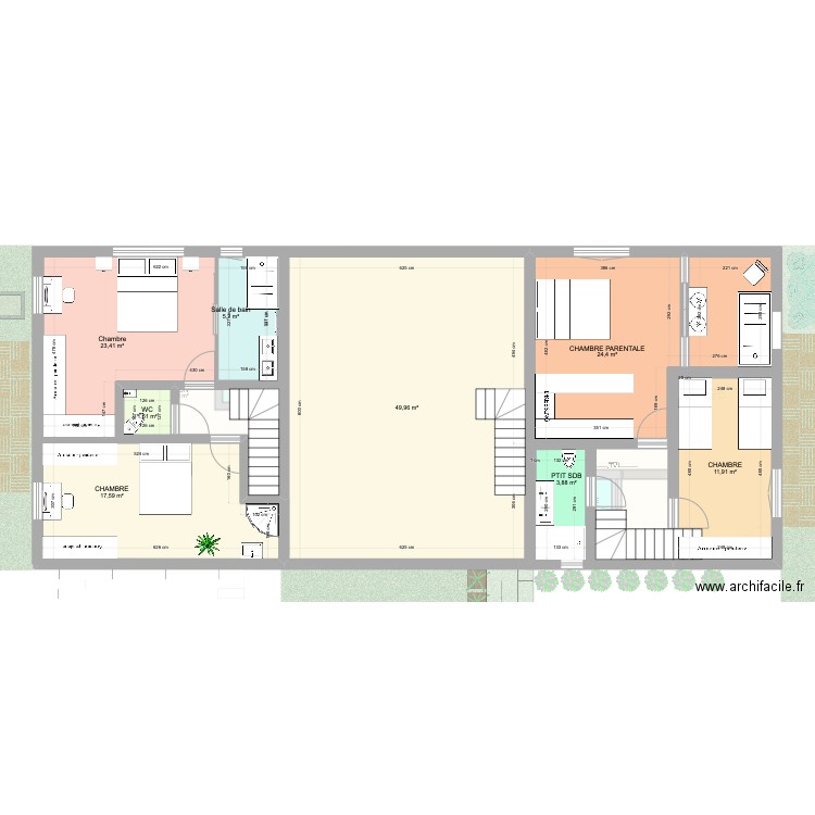 MAISONS MITOYENNES + JARDINS. Plan de 0 pièce et 0 m2
