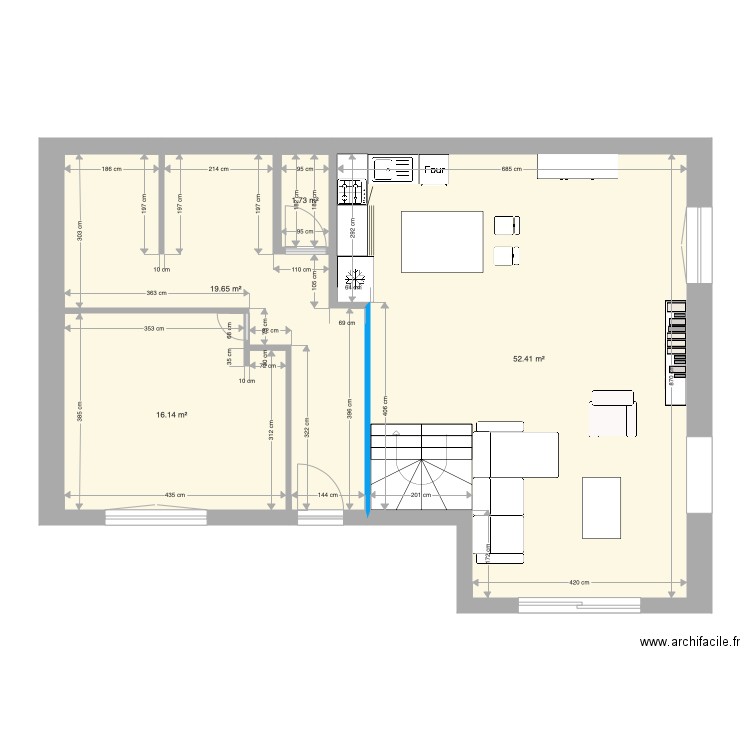 Saint Pabu Etage 1. Plan de 0 pièce et 0 m2